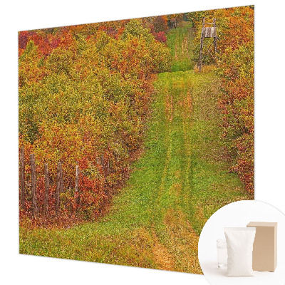 Vlies fotobehang op maat met een herfstkleurig ontwerp