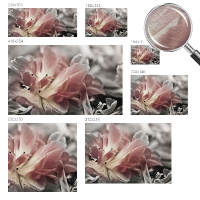 Vliesbehang fotobehang woonkamer met pastelkleurige bloemen als patroon