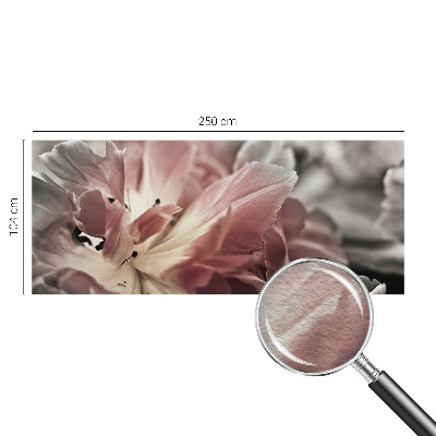 Vliesbehang fotobehang woonkamer Pastelkleurige bloem