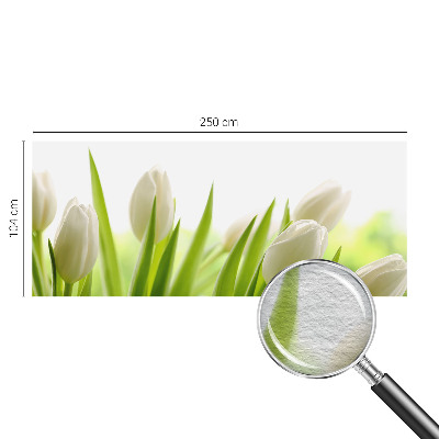 Vlies fotobehang op maat met witte tulpen