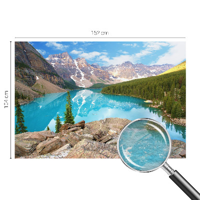 Muur behang Blauw meer