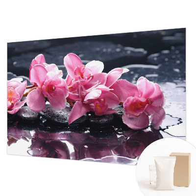 Behang met print met bloemige print voor een elegante uitstraling