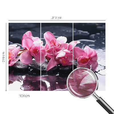 Behang met print Bloemige elegantie