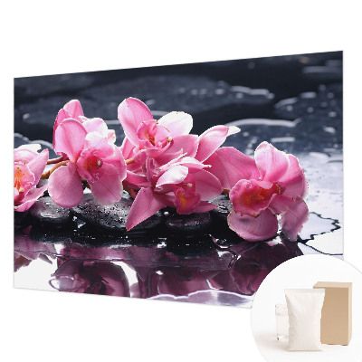Behang met print met bloemige print voor een elegante uitstraling