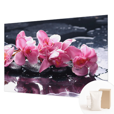 Behang met print met bloemige print voor een elegante uitstraling
