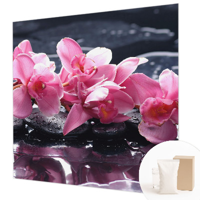 Behang met print met bloemige print voor een elegante uitstraling