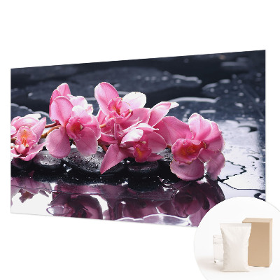 Behang met print met bloemige print voor een elegante uitstraling