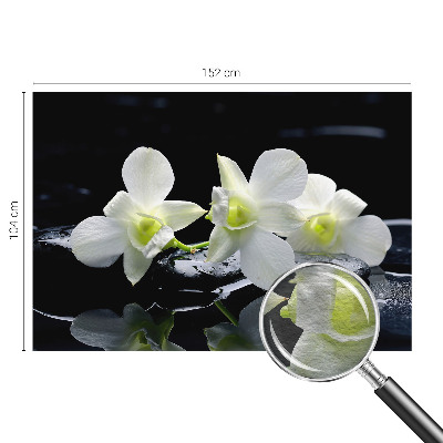 Fotobehang op maat Bloemen en stenen