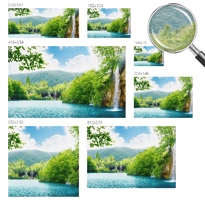 Fotobehang naadloos Natuurlijke waterval