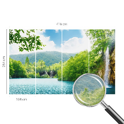 Fotobehang naadloos Natuurlijke waterval