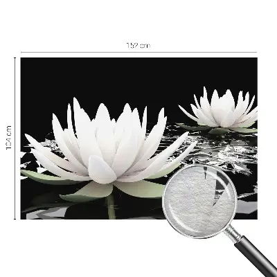 Foto behang op maat met waterbloemenmotief