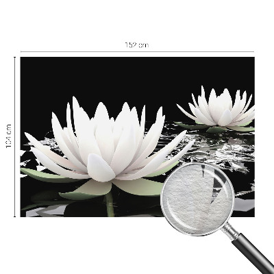 Foto behang op maat Waterbloemen