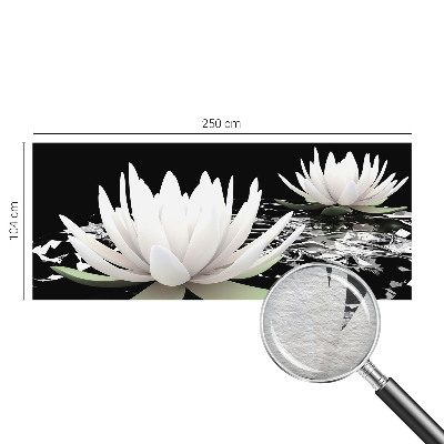 Foto behang op maat Waterbloemen