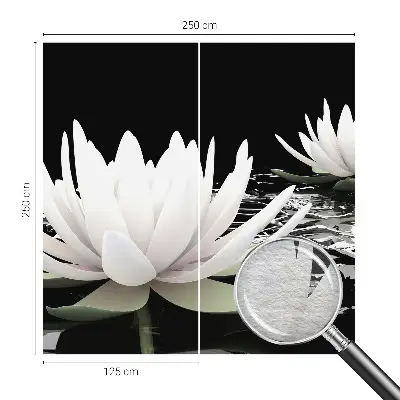 Foto behang op maat met waterbloemenmotief