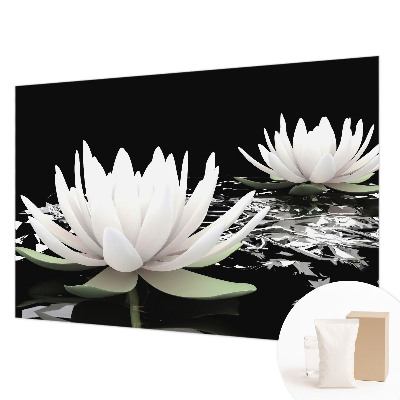 Foto behang op maat Waterbloemen