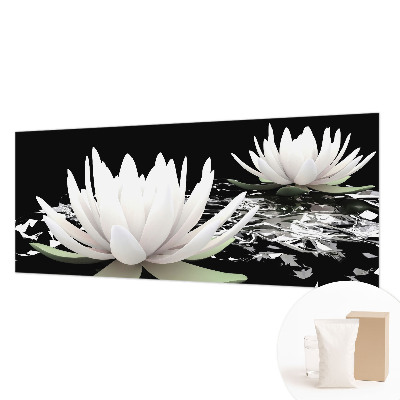 Foto behang op maat met waterbloemenmotief