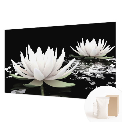 Foto behang op maat met waterbloemenmotief