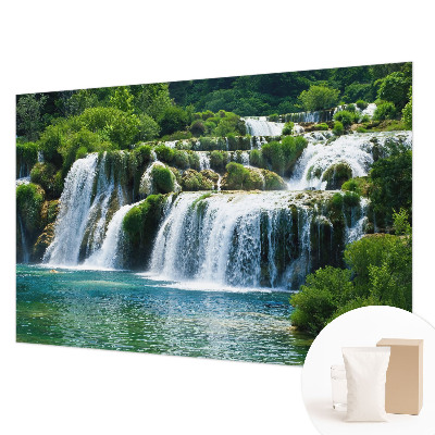 Fotobehang voor slaapkamer met een ontwerp dat natuurlijke harmonie uitstraalt