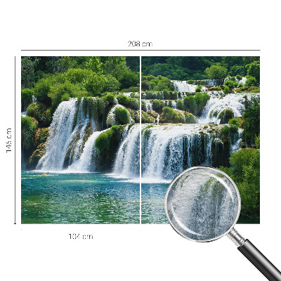 Fotobehang voor slaapkamer met een ontwerp dat natuurlijke harmonie uitstraalt