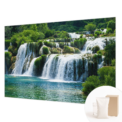 Fotobehang voor slaapkamer met een ontwerp dat natuurlijke harmonie uitstraalt