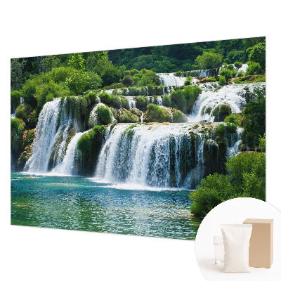 Fotobehang voor slaapkamer met een ontwerp dat natuurlijke harmonie uitstraalt