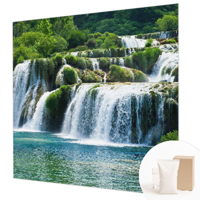 Fotobehang voor slaapkamer met een ontwerp dat natuurlijke harmonie uitstraalt