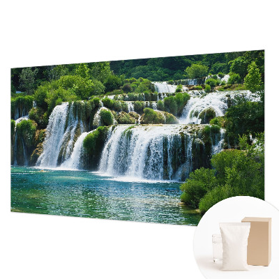 Fotobehang voor slaapkamer met een ontwerp dat natuurlijke harmonie uitstraalt