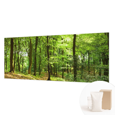 Fotobehang voor de slaapkamer met een print van een natuurlijk pad