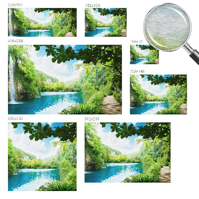 Fotobehang slaapkamer in een natuurlijke oase