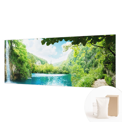 Fotobehang slaapkamer in een natuurlijke oase