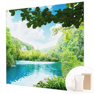 Fotobehang slaapkamer in een natuurlijke oase