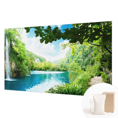 Fotobehang slaapkamer in een natuurlijke oase