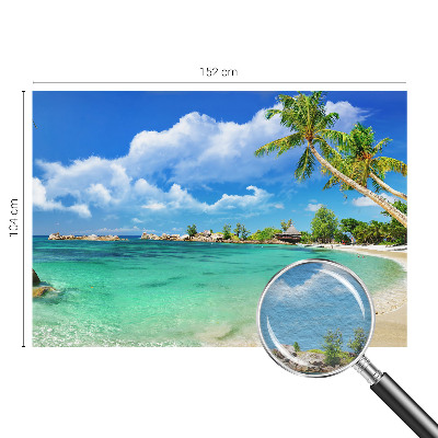 Modern fotobehang met een tropisch paradijsmotief
