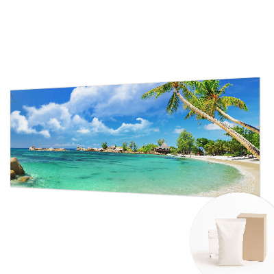 Modern fotobehang met een tropisch paradijsmotief
