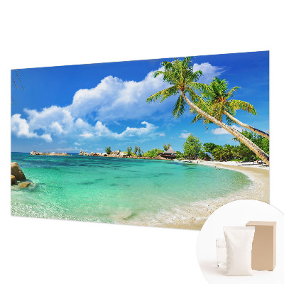 Modern fotobehang met een tropisch paradijsmotief