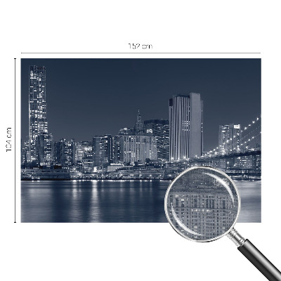 Modern fotobehang voor de woonkamer Nachtstad