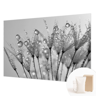 Vliesbehang fotobehang woonkamer met het motief 'Natte delicatesse' voor in de woonkamer