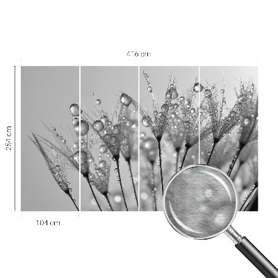 Vliesbehang fotobehang woonkamer Natte delicatesse