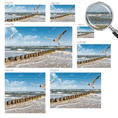 Hoogwaardig fotobehang met een kustlandschap als motief