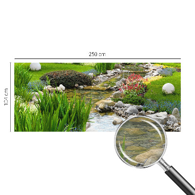 Kwalitatief fotobehang met een idyllische tuinprint