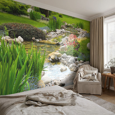 Kwalitatief fotobehang Idyllische tuin