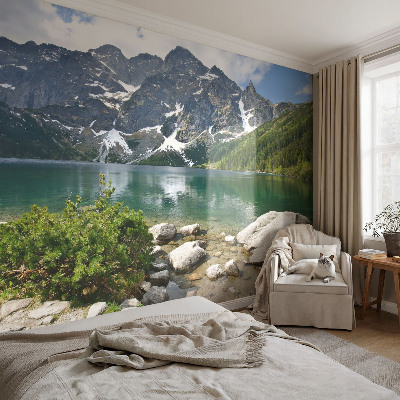Sfeervol fotobehang Bergmeer