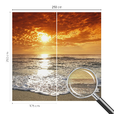 Groot fotobehang met motief van oceaangolven