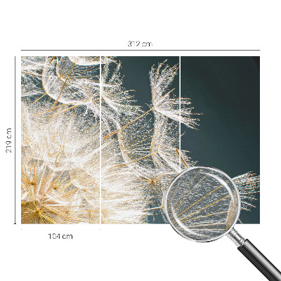 Uniek fotobehang Paardenbloem van lichtheid