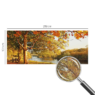 Vlies fotobehang met een herfstig kustlandschap