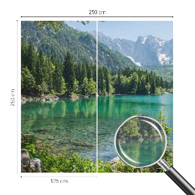 Muur behang Groen meer