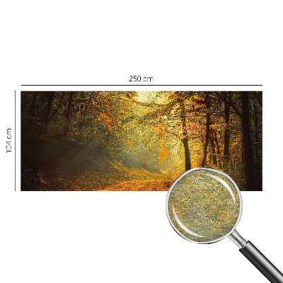 Behang met print met een herfstlandschap als motief