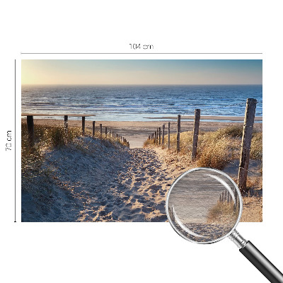 Fotobehang op maat Strandpad