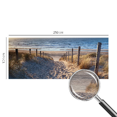 Fotobehang op maat met een strandpad-motief