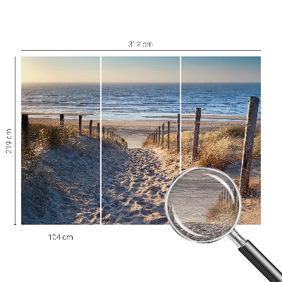 Fotobehang op maat Strandpad